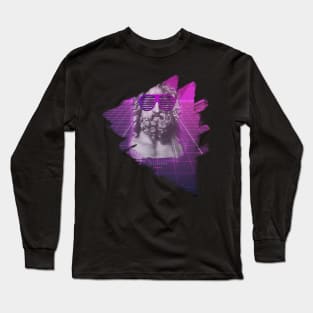 Retrowave Zeus Aesthetic T-Shirt Long Sleeve T-Shirt